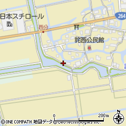 佐賀県神埼市千代田町詫田1580周辺の地図