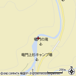 竜門の滝周辺の地図