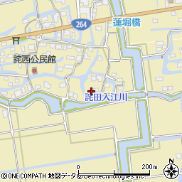 佐賀県神埼市千代田町詫田1592周辺の地図