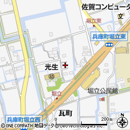 佐賀県佐賀市兵庫町瓦町398周辺の地図