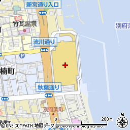 ゆめタウン別府駐車場周辺の地図