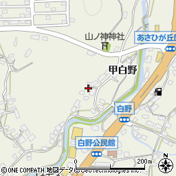 佐賀県伊万里市大坪町（甲白野）周辺の地図