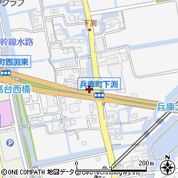 佐賀県佐賀市兵庫町渕1547-37周辺の地図