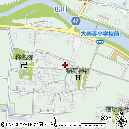 福岡県久留米市大善寺町藤吉736周辺の地図