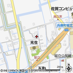 佐賀県佐賀市兵庫町瓦町363周辺の地図