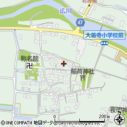 福岡県久留米市大善寺町藤吉735周辺の地図