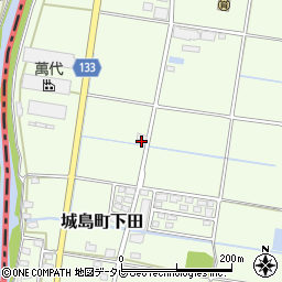 福岡県久留米市城島町下田278周辺の地図