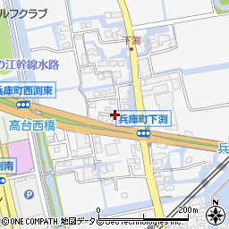 佐賀県佐賀市兵庫町渕1547-27周辺の地図