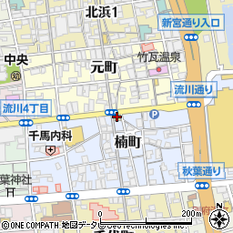 ファミリーマート別府流川店周辺の地図
