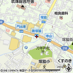新塚脇周辺の地図