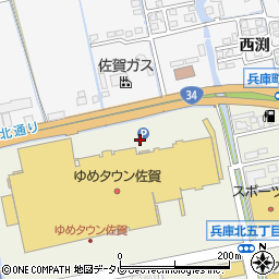 ゆめタウン佐賀第２平面駐車場周辺の地図