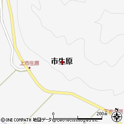 高知県高岡郡四万十町市生原周辺の地図