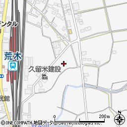 福岡県久留米市荒木町荒木227周辺の地図