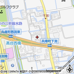 佐賀県佐賀市兵庫町渕1547-21周辺の地図