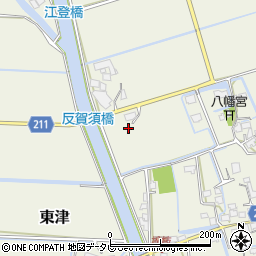 佐賀県三養基郡みやき町東津1250周辺の地図