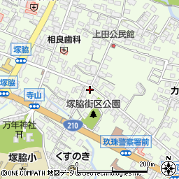 鹿田理容店周辺の地図
