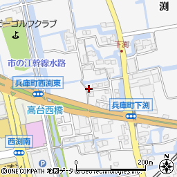 佐賀県佐賀市兵庫町渕1547-8周辺の地図