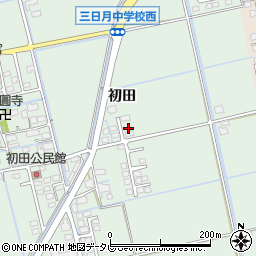 佐賀県小城市初田1747-7周辺の地図