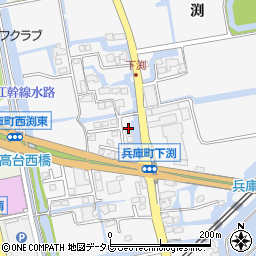佐賀県佐賀市兵庫町渕1547-23周辺の地図