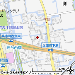 佐賀県佐賀市兵庫町渕1547-16周辺の地図