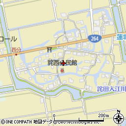 佐賀県神埼市千代田町詫田1637周辺の地図