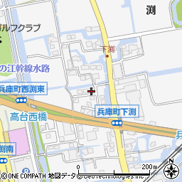 佐賀県佐賀市兵庫町渕1547-17周辺の地図