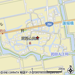 佐賀県神埼市千代田町詫田1632周辺の地図