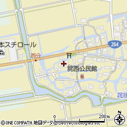 佐賀県神埼市千代田町詫田1672周辺の地図