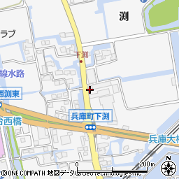 佐賀県佐賀市兵庫町渕1545-1周辺の地図