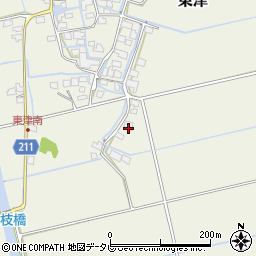 佐賀県三養基郡みやき町東津2008周辺の地図