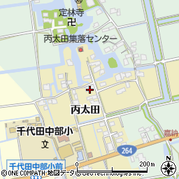 佐賀県神埼市丙太田966周辺の地図