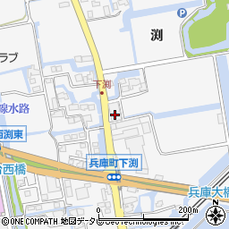 佐賀県佐賀市兵庫町渕1638-1周辺の地図