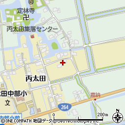 佐賀県神埼市丙太田1001-2周辺の地図