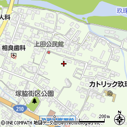 大分県玖珠郡玖珠町塚脇周辺の地図