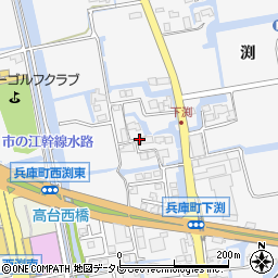 佐賀県佐賀市兵庫町渕1605-1周辺の地図