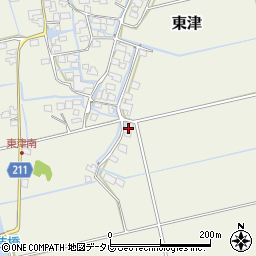 佐賀県三養基郡みやき町東津2084周辺の地図