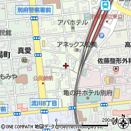 大分県別府市田の湯町4-1周辺の地図