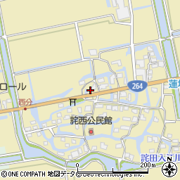 佐賀県神埼市千代田町詫田1678-1周辺の地図