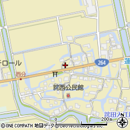 佐賀県神埼市千代田町詫田1681周辺の地図