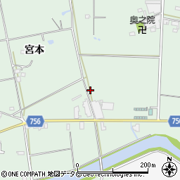 福岡県久留米市大善寺町宮本周辺の地図