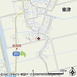 佐賀県三養基郡みやき町東津2028周辺の地図