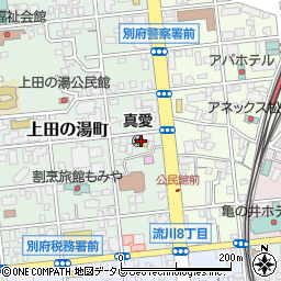 日本キリスト教団別府教会周辺の地図