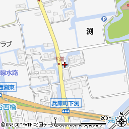 佐賀県佐賀市兵庫町渕1637-1周辺の地図