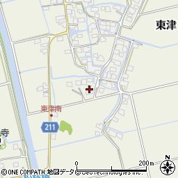 佐賀県三養基郡みやき町東津2038周辺の地図
