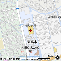 佐賀共栄銀行スーパーモリナガ高木瀬店 ＡＴＭ周辺の地図