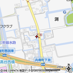 佐賀県佐賀市兵庫町渕1532-2周辺の地図