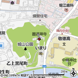 圓通禅寺周辺の地図