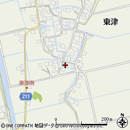 佐賀県三養基郡みやき町東津2006周辺の地図
