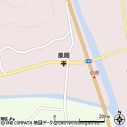 泉郵便局周辺の地図
