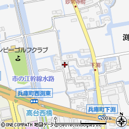 佐賀県佐賀市兵庫町渕1600-1周辺の地図